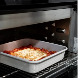 Vierkante Keramische Bakvorm Beige – Antiaanbak 