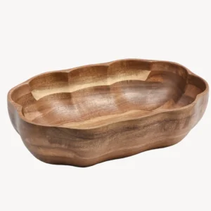 Bloom acaciahouten schaal organisch – 28 cm