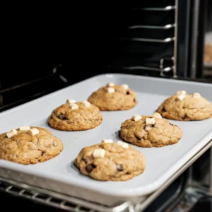 Bakplaat met afkoelrooster beige – PFAS-vrij, keramische antiaanbaklaag