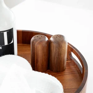 Nivo acaciahouten zout- en peper set – 2-delig