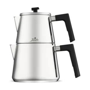 Jumbo Dynamic RVS theepot – 18/10 Roestvrijstaal – 1,9 + 1 Liter