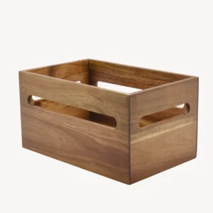 Lumo acaciahouten opbergkist met handgrepen