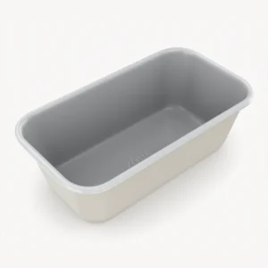 Rechthoekige keramische bakvorm beige – Antiaanbak 