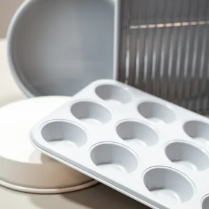 Complete 6-delige bakvormen set beige – Keramische antiaanbak, PFAS-vrij