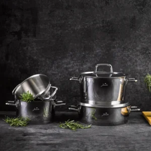 Jumbo Felix 8-delige RVS premium pannenset 