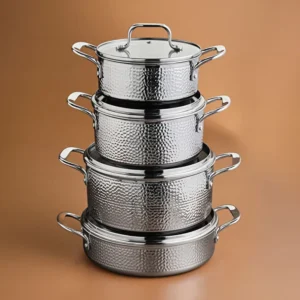 Karaca Powersteel 316+ Enzo 8-delige rvs pannenset