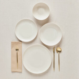 Karaca Streamline Remi Bone 24-delige serviesset – wit, 6-persoons