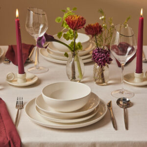 Karaca Streamline Remi Bone 24-delige serviesset – wit, 6-persoons