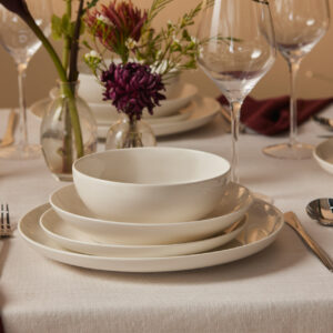 Karaca Streamline Remi Bone 24-delige serviesset – wit, 6-persoons