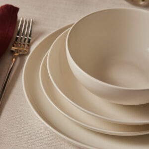 Karaca Streamline Remi Bone 24-delige serviesset – wit, 6-persoons