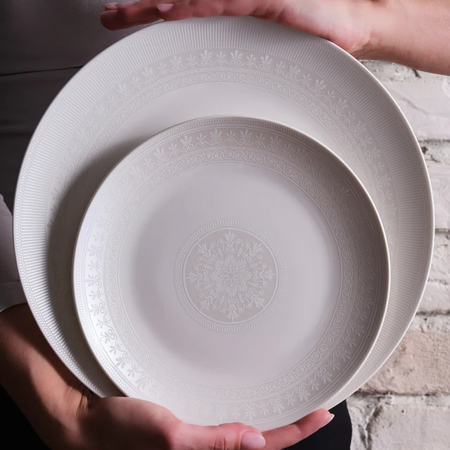 Karaca Forever Bone Artiste – 53-delige serviesset voor 12 personen