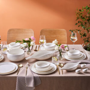 Karaca Earth Collection Clay 55-delige serviesset – wit, 12-persoons