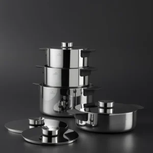 Jumbo Infinity 3-Ply 8-delige pannenset – Premium Tri-Ply roestvrijstaal