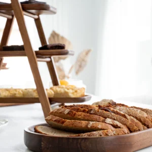 Lumo acaciahouten dienblad ovaal – Houten serveerplank 34 cm