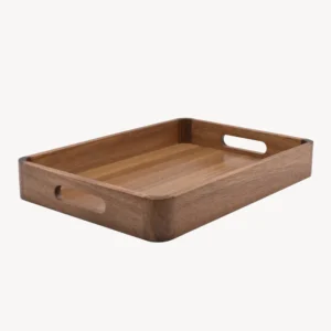 Lumo acaciahouten dienblad met handgrepen 36 cm