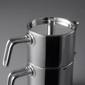 Jumbo Metalix Midi RVS inductie theepot – 18/10 Roestvrijstaal – 1,2 + 0,9 Liter