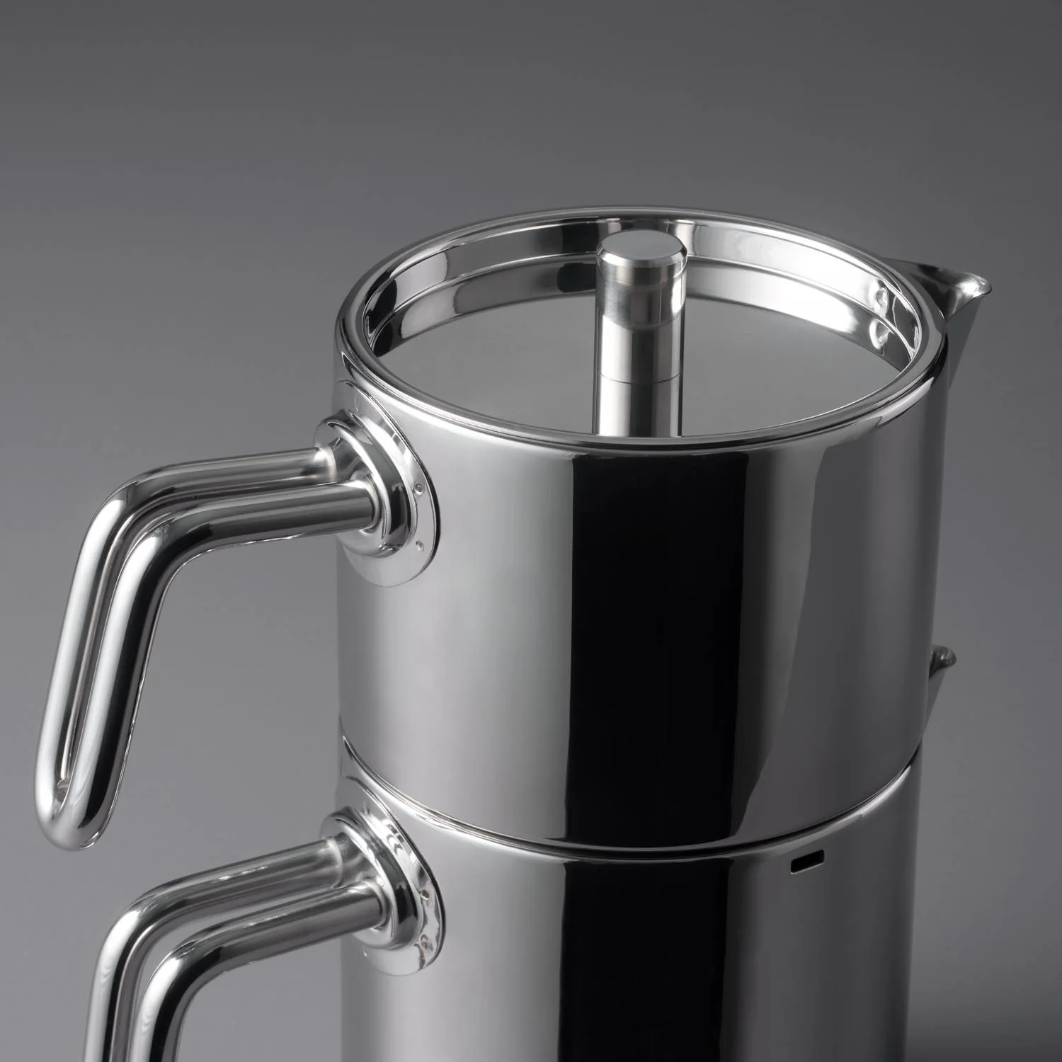 Jumbo Metalix Midi RVS inductie theepot – 18/10 Roestvrijstaal – 1,2 + 0,9 Liter