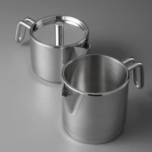 Jumbo Metalix Midi RVS inductie theepot – 18/10 Roestvrijstaal – 1,2 + 0,9 Liter