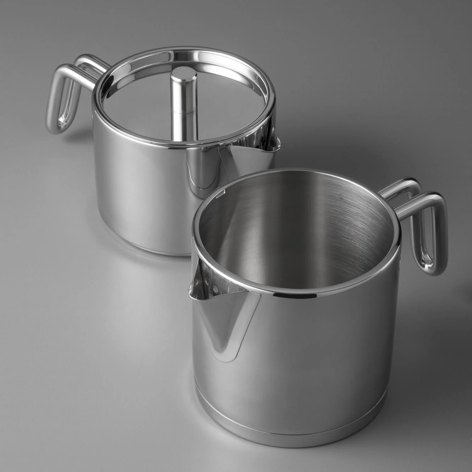 Jumbo Metalix Midi RVS inductie theepot – 18/10 Roestvrijstaal – 1,2 + 0,9 Liter