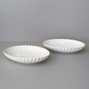 Bloomy Lotus serveerschaal ovaal | 2 stuks | 23 cm