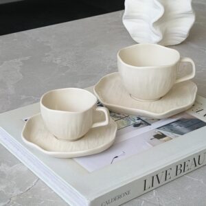 Fiora 12-delige espressokopjes set voor 6 personen | 80 ml