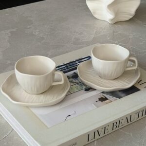 Fiora 12-delige espressokopjes set voor 6 personen | 80 ml