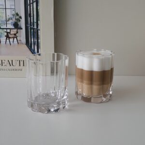 Luno drinkglas in bloemen design | 2 stuks | 220 ml 