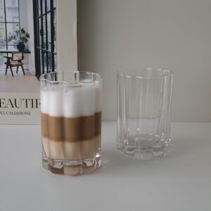 Luno drinkglas in bloemen design | 2 stuks | 300 ml 