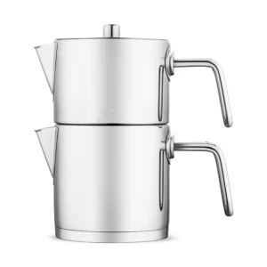 Jumbo Metalix Midi RVS inductie theepot – 18/10 Roestvrijstaal – 1,2 + 0,9 Liter