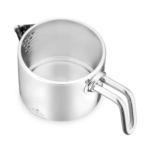 Jumbo Metalix Midi RVS inductie theepot – 18/10 Roestvrijstaal – 1,2 + 0,9 Liter