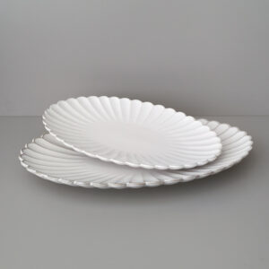 Bloomy Lotus serveerschaal ovaal | 2 stuks | 30-36 cm