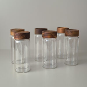 Space acacia kruidenpotjes rond | 6 stuks | 400 ml