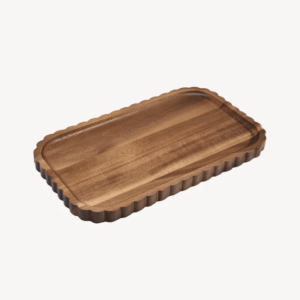 Acaciahouten wave serveerplank – 34x20 cm