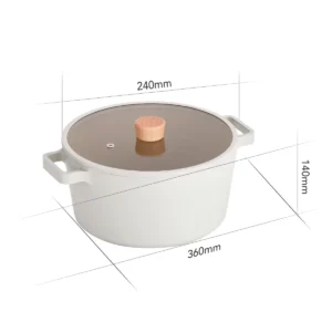 Neoflam FIKA kookpan 24 cm – 3,8 L | Crème