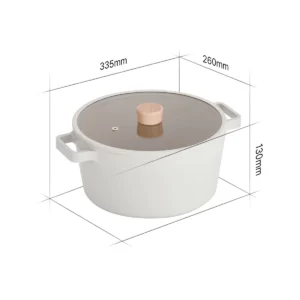 Neoflam FIKA kookpan 26 cm – 5,4 L | Crème