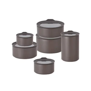 Neoflam FIKA One keramische bewaardozen set | 6-delig | Forest grey