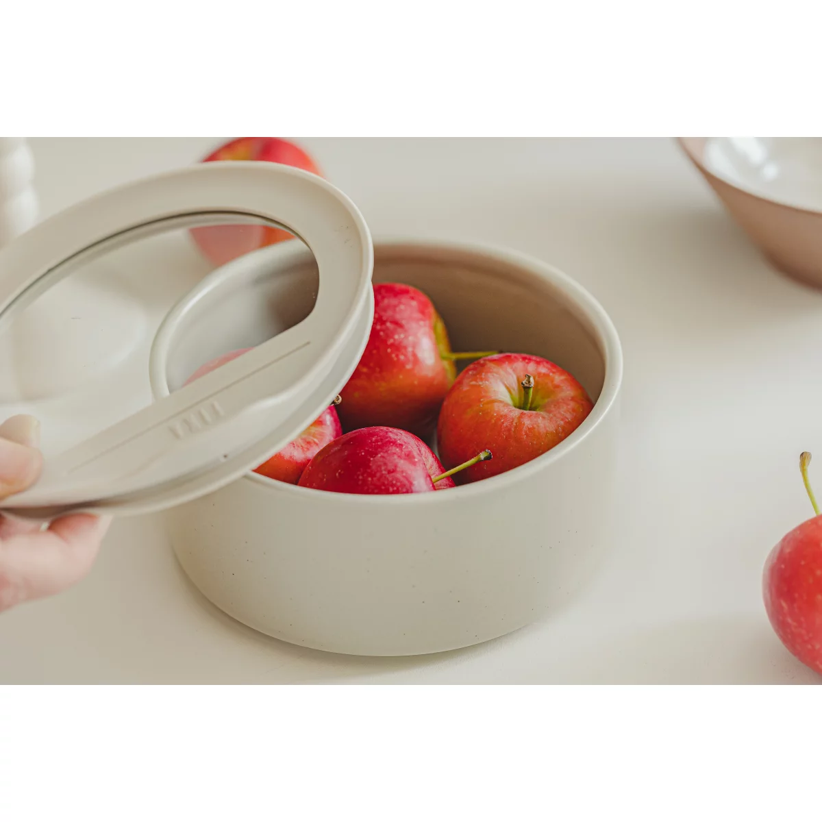 Neoflam FIKA One keramische bewaardozen set | 6-delig | Stone white