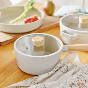 Neoflam FIKA steelpan 18 cm – 1,6 L | Crème