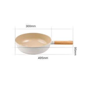 Neoflam FIKA wokpan 30 cm – 6,2 L | Crème
