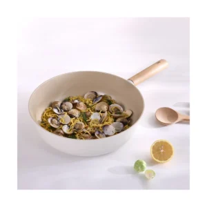 Neoflam FIKA wokpan 30 cm – 6,2 L | Crème