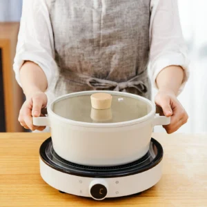 Neoflam FIKA pannenset 7-delig | Crème – Keramische pannenset met antiaanbaklaag