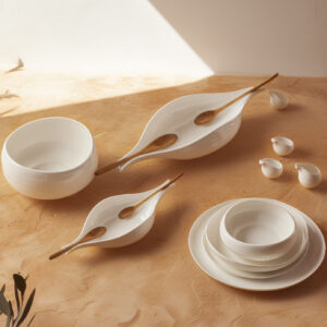 Karaca Earth Collection Clay 55-delige serviesset – wit, 12-persoons