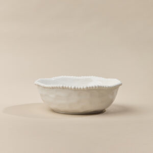 Pearly saladekom 22 cm – Wit