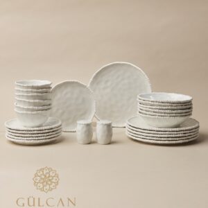 Pearly serviesset 26-delig voor 6 personen – Wit
