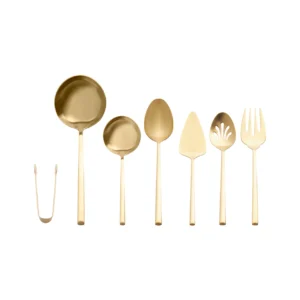 Karaca Tivoli 7-delige serveerset – Goud | 18/10 RVS
