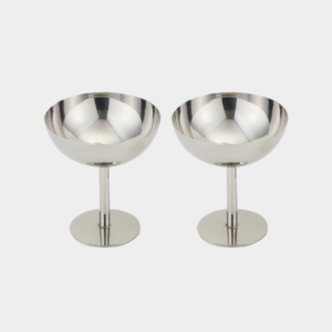 Aura rvs coupe | 2 stuks | 11 cm