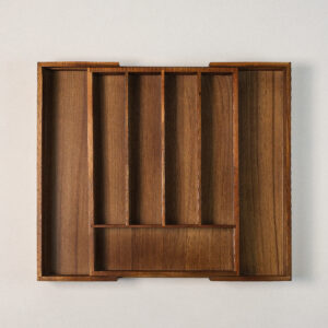 Mulia acacia houten bestekbak – uitschuifbare besteklade organizer