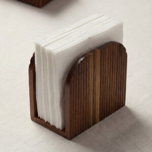 Vivid acacia houten servethouder