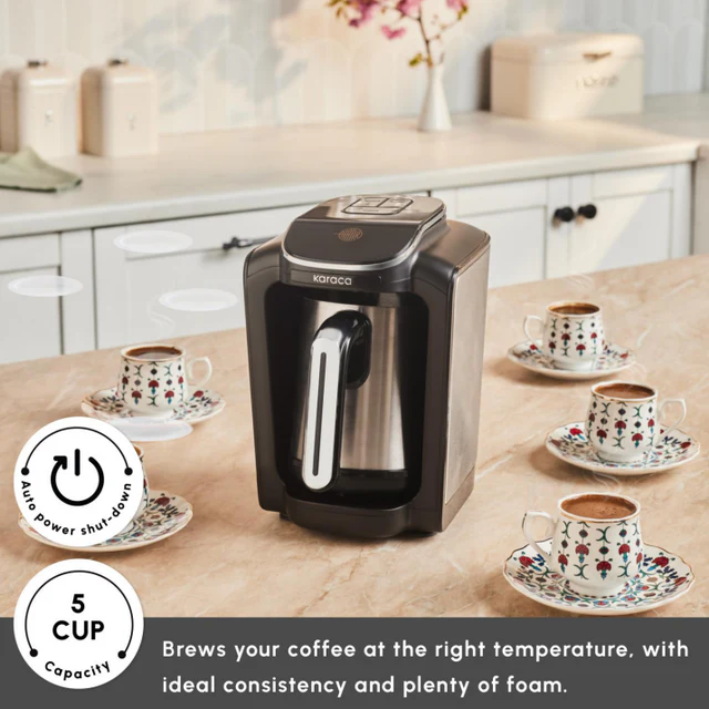 Karaca Hatır Neo Inox Turkse koffiemaker – 735W – 300 ml – Inox - Afbeelding 4