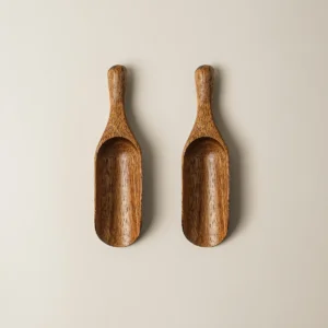 Acaciahouten maatlepel schep | 2 stuks | 14 cm